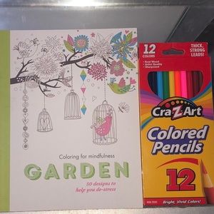 Adult coloring book gift set